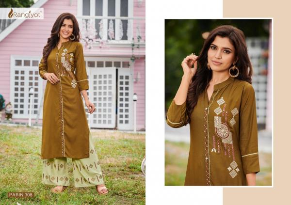 Rangjyot Parin 3-Rayon-Kurti-With-Plazzo